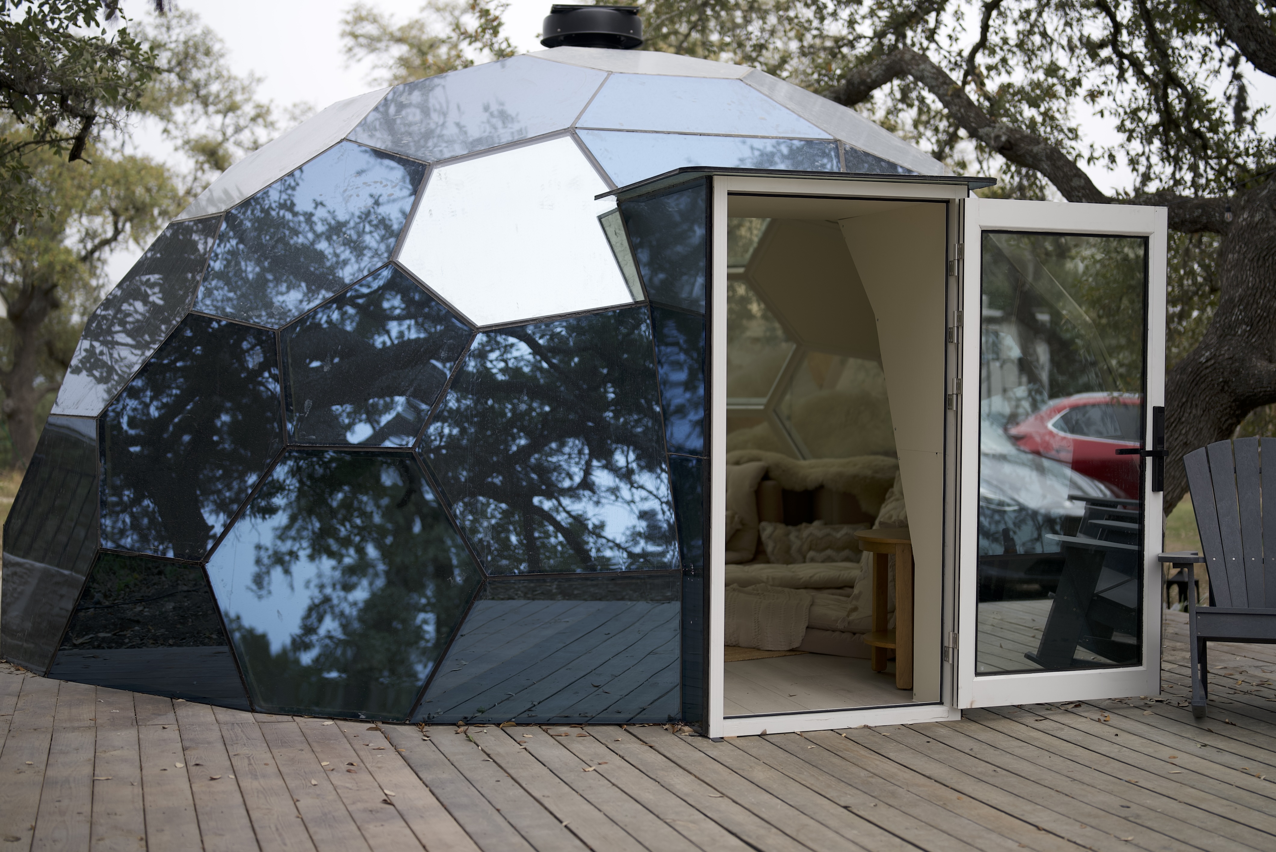 Geodesic dome at AWKN Ranch